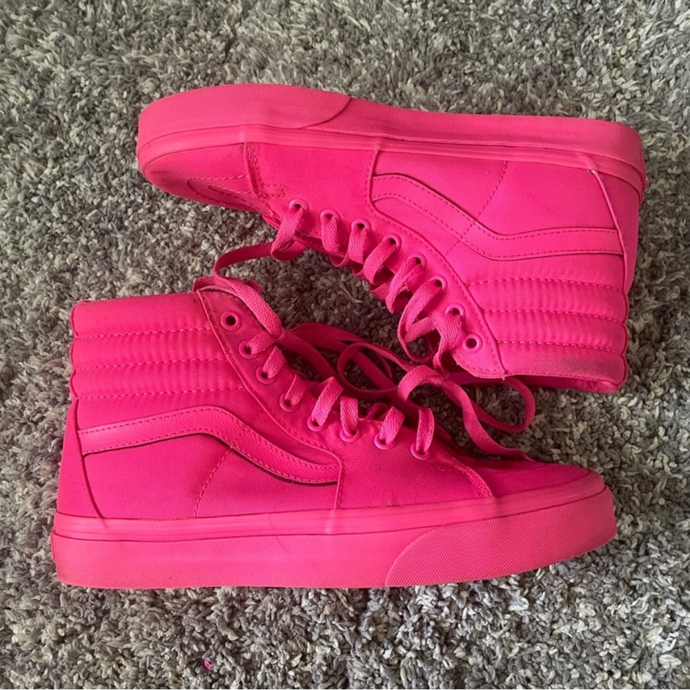 Hot Pink High Top Vans
